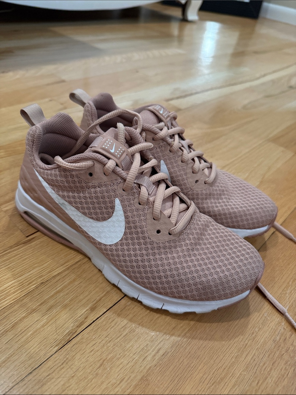 Nike Women's Athletic Sneakers - Blush Pink with White Swoosh